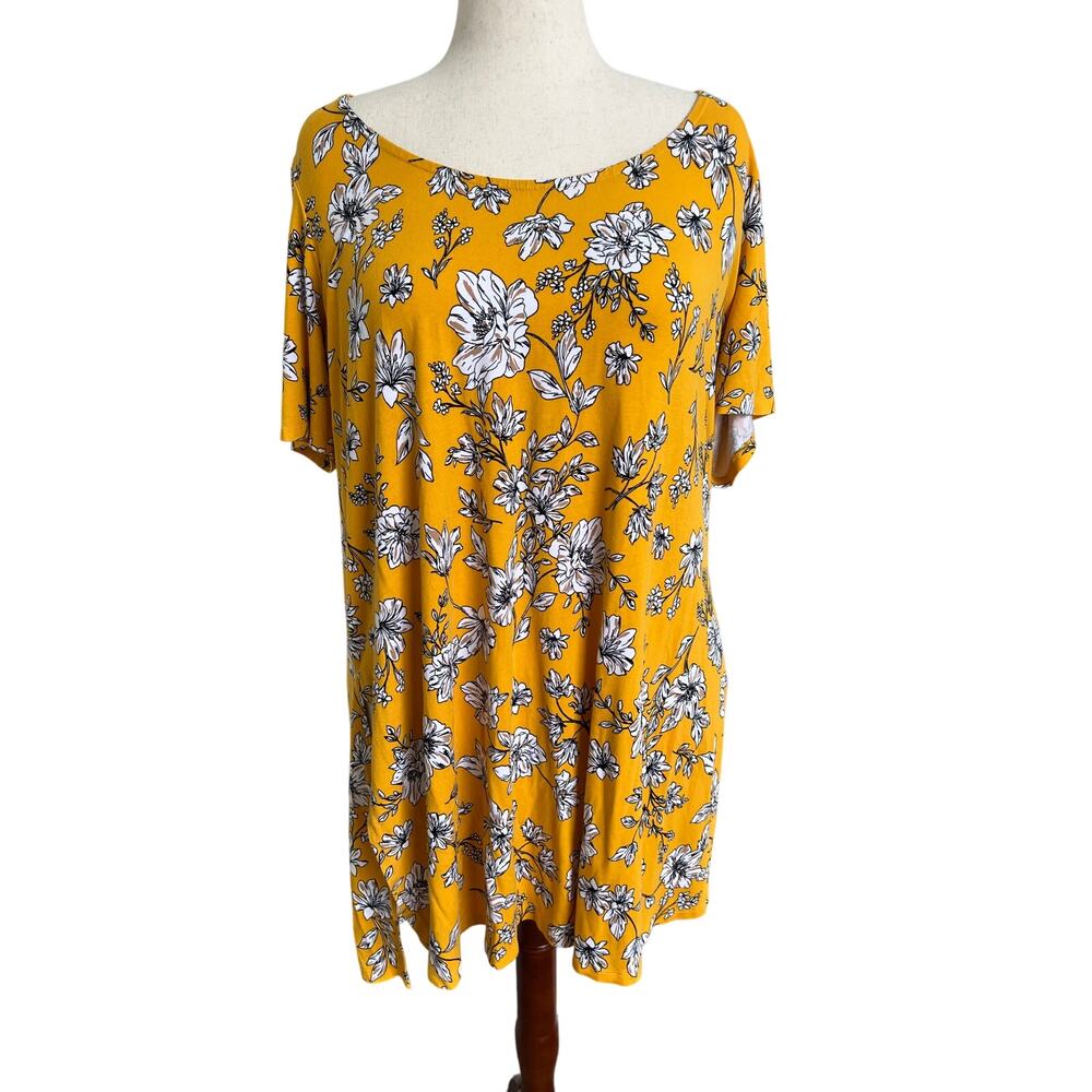 Jessica London Short Sleeve Tunic Blouse Size 18/20